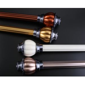 European Style 24mm 28mm Gold Copper Pipe Curtain Rod