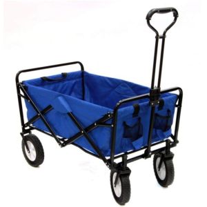 Qingdao Port Iron Collapsible Folding Camping Outdoor Utility Wagon Cart for