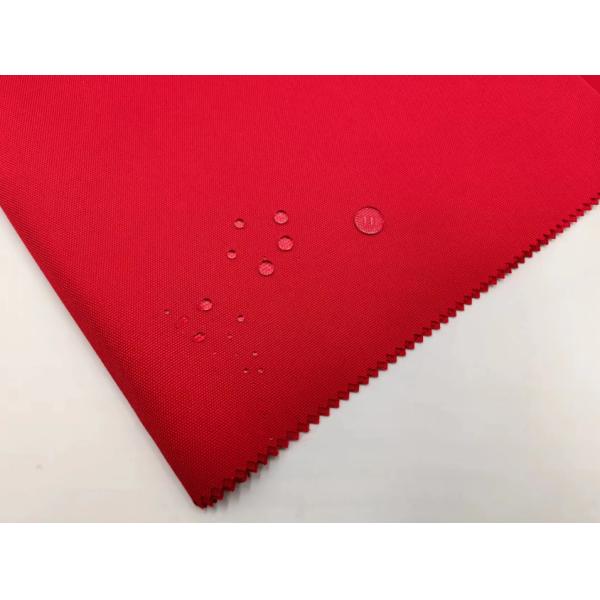 Red Polyester Fabric 300D With PU Coated Waterproof Oxford Fabric For Bags