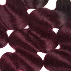#T1B/99J Body Wave Remy Human Hair Bundles Sew In Weave Bundles Brazilian Bundle