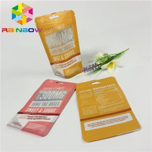 China Reusable Plastic Stand Up Zipper Pouch Bags Matt Finished With Front Clear Window on sale