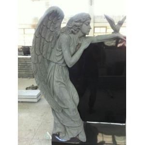 Beautiful Girl Statue Scrupture White Marble Naked Girl Figure Statue with Goose