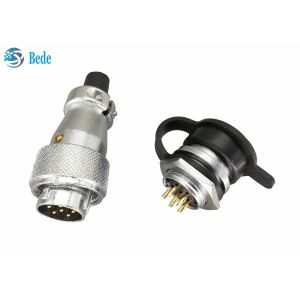 WS16 Panel Mounting 8 9 10 Pin Circular Connector PVC soft plastic With Dust