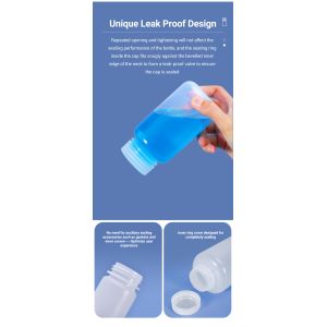 Transparent/Translucent/Brown Wide Mouth HDPE/PP Plastic Chemical Resistant