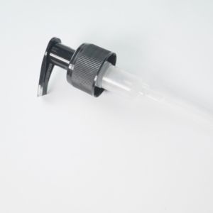Plastic Pumps For Bottles 28/410 Ribbed Black Color With High Output
