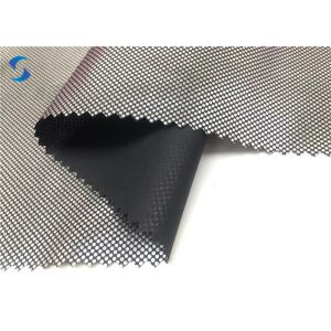 Plain Dyed 55gsm 210T Polyester Taffeta Fabric Silver Coated