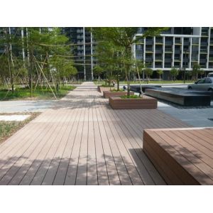 Modern Wood Plastic Composite Decking Total Water Resistance Solution