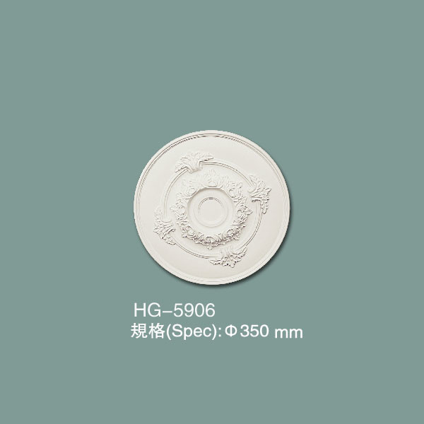 Buy Polyurethane Ceiling Medallion PU Ceiling Tile HG-5906 at wholesale prices