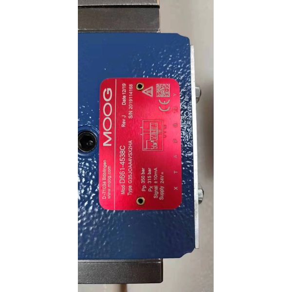 Moog Servo Valve Electro-hydraulic Servo Valve with -20 to 80°C Operating