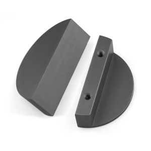 12mm Drawer Aluminum Gold Half Moon Handles For Cabinet