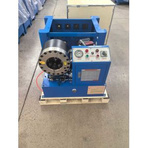 Efficient Portable Hydraulic Hose Crimper Crimping Blue Color Electric Model With Rack And Fast Change Mould ToolsRange 1/4-1.5 6 To 38mm Hyd Hose Crimping Machine