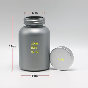 250ml HDPE Plastic Bottle for Medicine Pills Collar Material HDPE Industrial