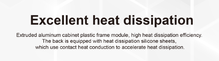 Fixed Series 1000*1000mm Profile aluminum cabinet for 500x250mm module