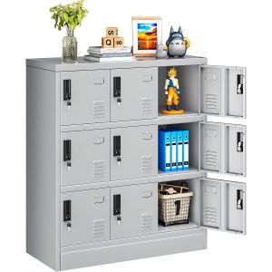 90x40x100CM 12 doors single gray metal locker cabinet office furniture cabinet
