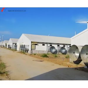 Prefab Steel Structure Poultry House - Q235B/Q355B Carbon Steel Design