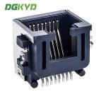 RJ45 Connector 1X1 8P8C Sinking Plate 8.6 3U Interface RJ45 SMD Connector