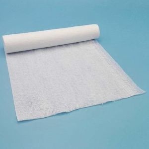 China OEM 100% Cotton Medical Gauze Roll Absorbent Bleached on sale
