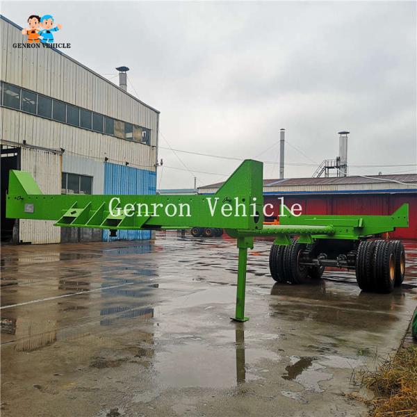 Small 11.00R20 Wood Transport Genron Logging Semi Trailer