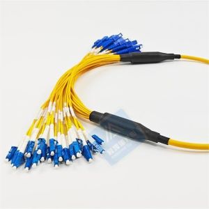24F Sc Lc Armored Fiber Patch Cord LSZH 7.0MM Rodent Resistant FTTX Datacenter