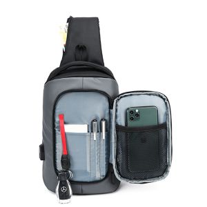 900D Laminating Oxford Anti Theft Chest Bag