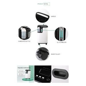 White 350va Owgels 5L Medical Oxygen Concentrator Plastic