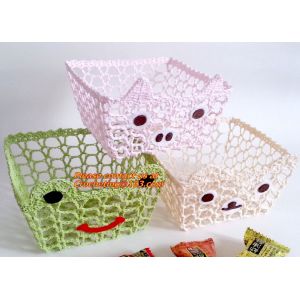 Lace Doily Bowl Basket Handicraft Wastepaper Wedding Gift Candy Basket