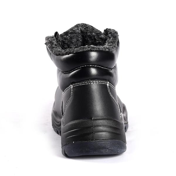 SHENGJIE Best Steel Toe Steel Plate Leather Fleece Lined Comfortable Work Mans Safety Shoes