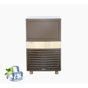 Brown Plastic Shell Mini Ice Maker Machine Air Cooling Mode Space saving