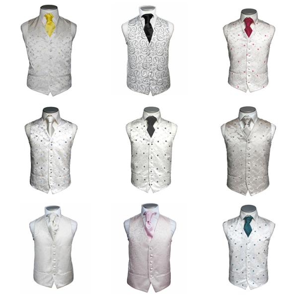 Buy Mens flora waistcoat vest uniform wedding at wholesale prices