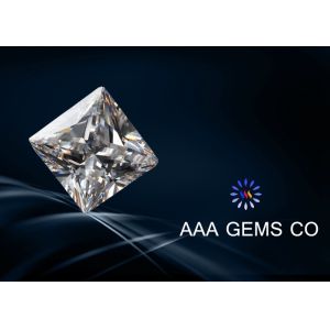 2 Carat VVS1 Princess Square Moissanite White High Reflective