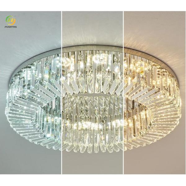 JYLIGHTING Light Luxury LED Crystal New Round Living Room Simple Modern Bedroom Home Restaurant Ceiling Lamp