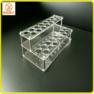 China factory customized disassembled clear acrylic cosmetic display lipstick