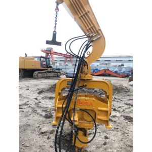 10m Length Excavator Boat Sheet Pile Driving Machine