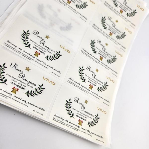 Waterproof Vinyl Stickers For Daily Chemical Bottle