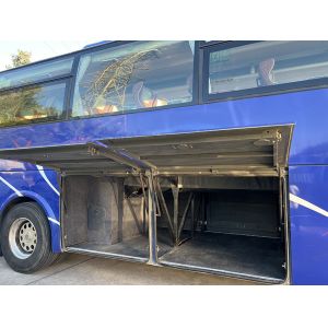 Blue Used Bus 51 Seats Euro 4 Emission Standard