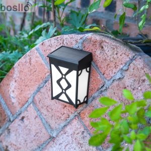 ABS Material Outdoor Wall Lights Waterproof Retro Solar Light