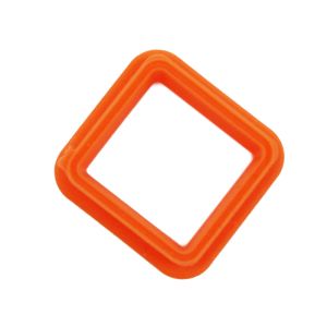 Orange Nbr Rubber Gasket Heat Resistant Material