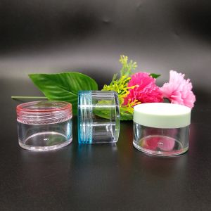 Transparent Smooth Plastic Cosmetic Container with Pressure Sensitive Gasket