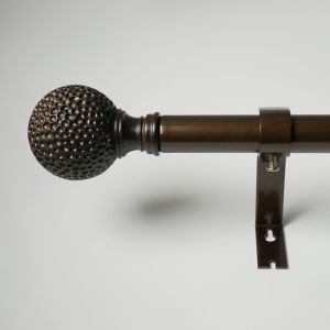 0.6m Single Bracket Nickel Extend Adjustable Curtain Rod