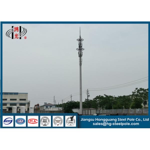 Buy H25m Industry Steel Tapered Telecommunication Towers Hot Dip Galvanized Painting at wholesale prices