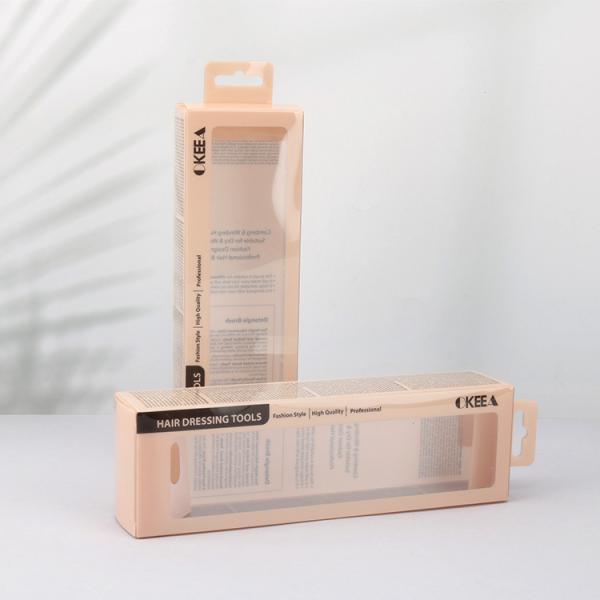 Custom Printed logo Hanging Packaging PVC PET Transparent Plastic Box