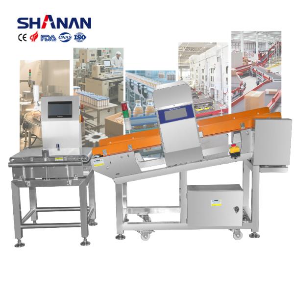 Metale Industrial Metal Detector Combined With Check Weigher Machine For Food