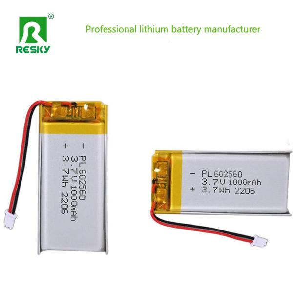 Power lipo batteries LP602560 3.7v 4.2v 1000mAh 3.7wh lithium polymer Battery For Smart Locks