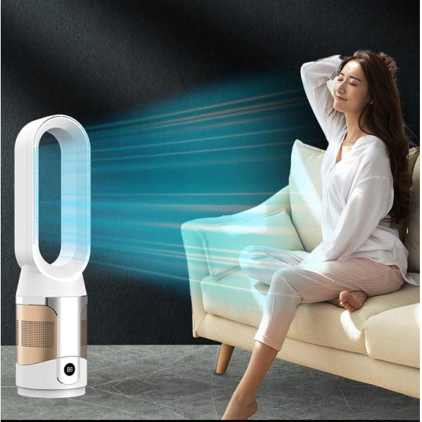 20 Inch Bladeless Cooling Heater Tower Fan with Hepa Air Purifier NO Adjustable Height