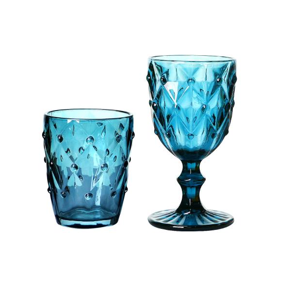 Buy Non Slip Embossed Whisky Rock Glass , 7oz Transparent Whiskey Glass at wholesale prices