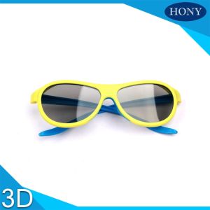 Quality Adult Passive Cinema 3D Glasses Linear Polarized Lens With Blue / Yellow Color for sale