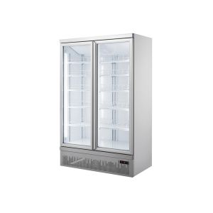 Bottom Mount Air Cooling 1260L Double Glass Door Refrigerator