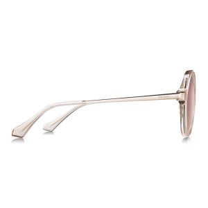 Round Pattern Glass Polarized Sunglasses , Polarized Sunglasses Metal Frame