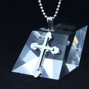Quality Fashion Top Trendy Stainless Steel Cross Necklace Pendant LPC269 for sale