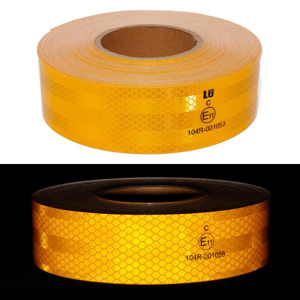 White Yellow Red Outdoor Caution ECE Reflective Tape for Trailers
